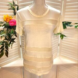 SANDRO BUTTERCUP YELLOW BLOUSE SIZE MED
